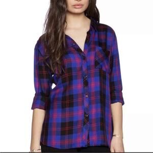 Rails Women's Hunter Long-Sleeve Button-Front Shirt in Indigo